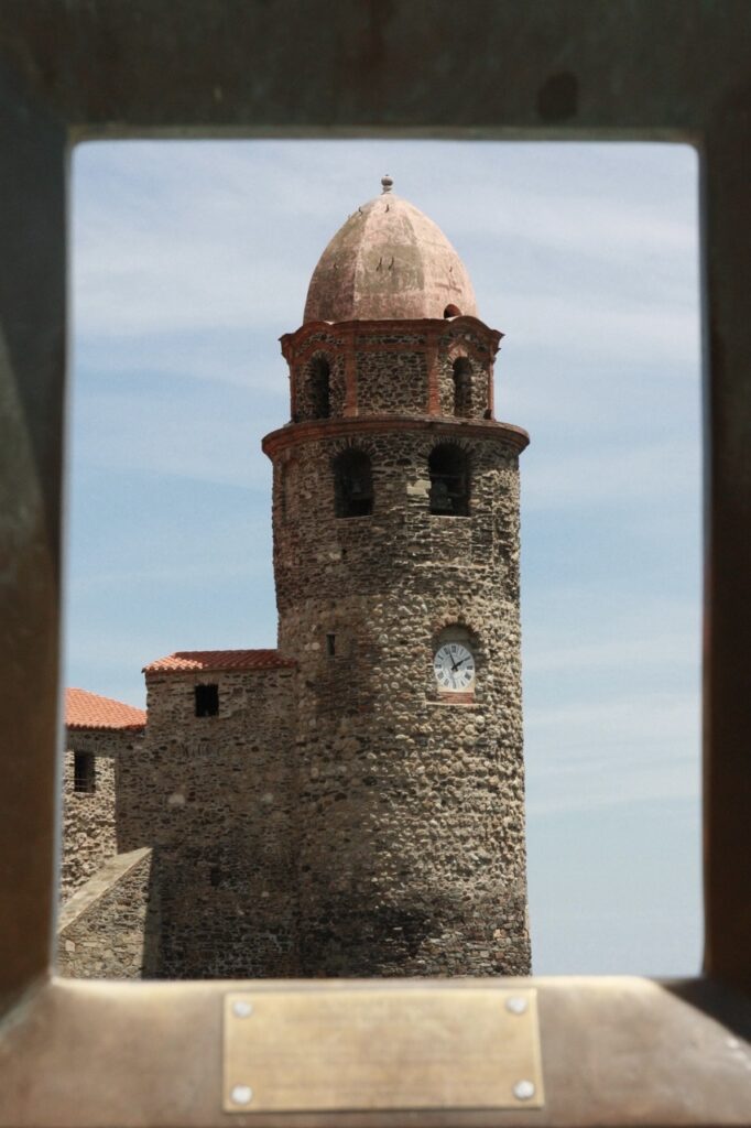 Eglise Notre-Dame-des-Anges, Collioure, photographie d’architecture en noir et blanc