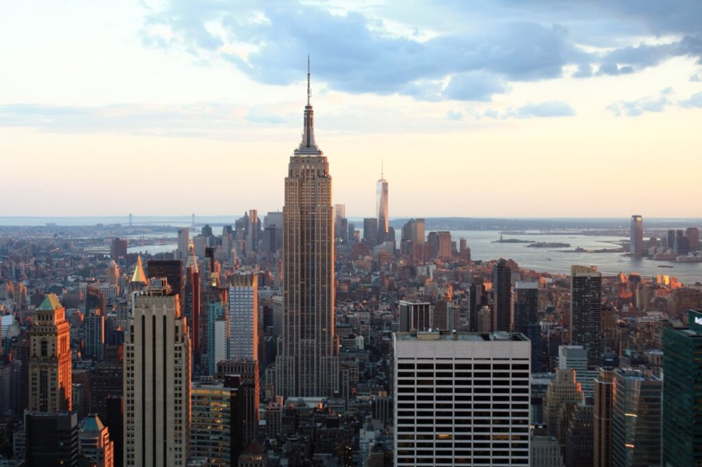 Empire State Building, New York, photographie d’architecture en noir et blanc