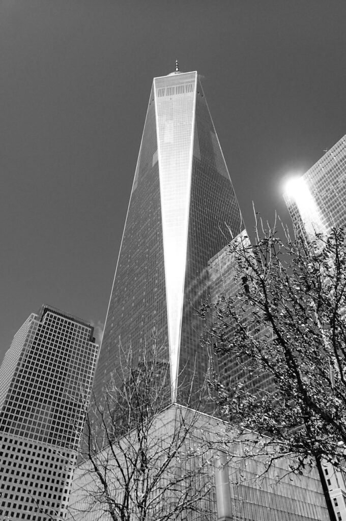 The One, New York, photographie d’architecture en noir et blanc
