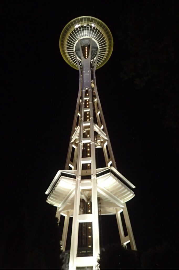 Space Needle, Seattle, photographie d’architecture en noir et blanc