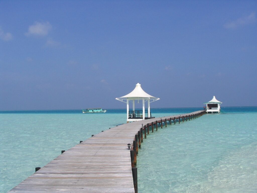 Maldives, Asie du Sud, photographie de nature en noir et blanc